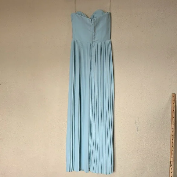 house of cb blue dress marcella House Of CB House Of CB Marcella Pleated Maxi Dress